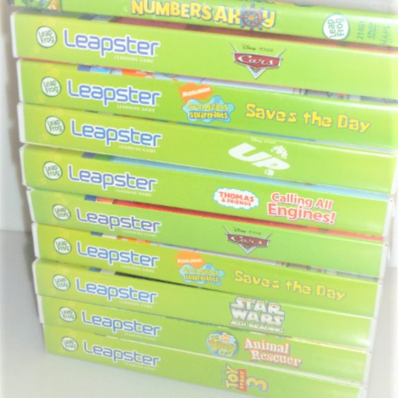 9X Leap Frog LEAPSTER Learning Game Toy Story 3 Animal Rescue Star Wars - Picture 1 of 9